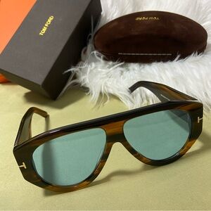Tom Ford Brown and Green Sunglasses